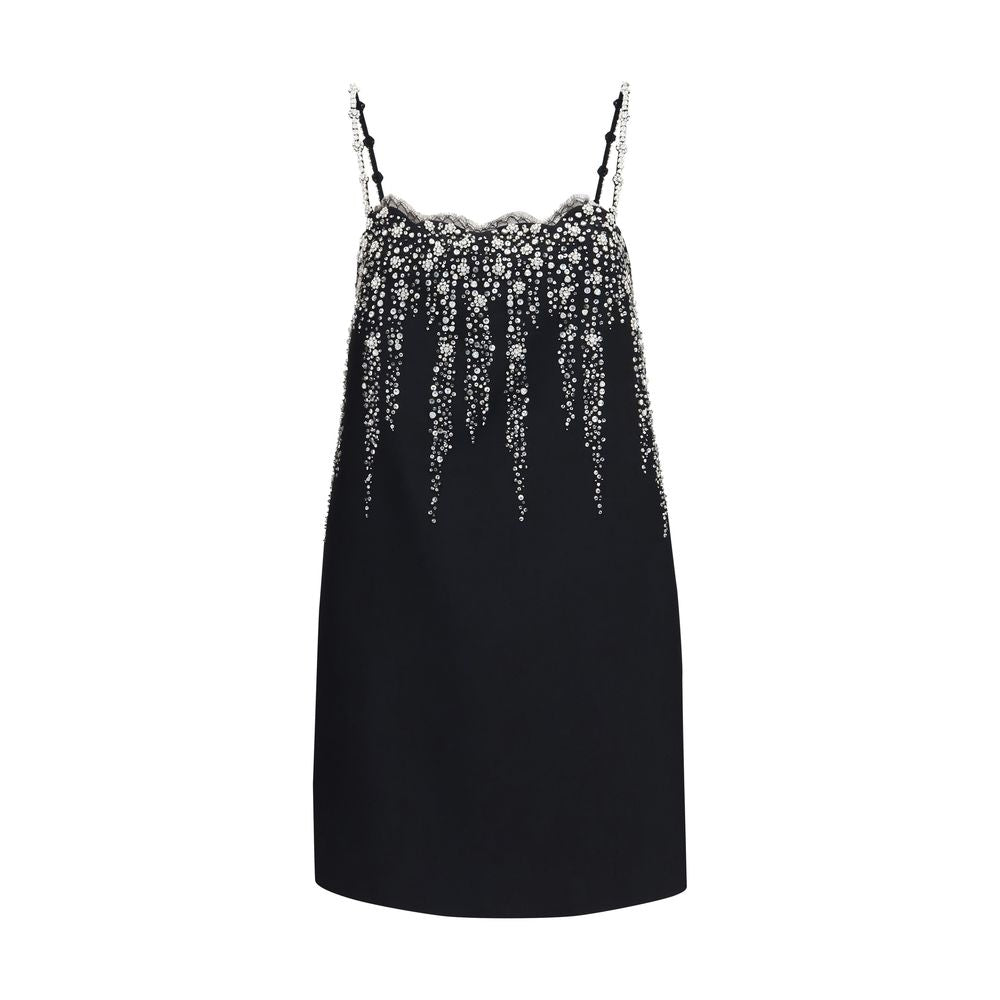 Black Wool Oves Aries Cocktail Dress