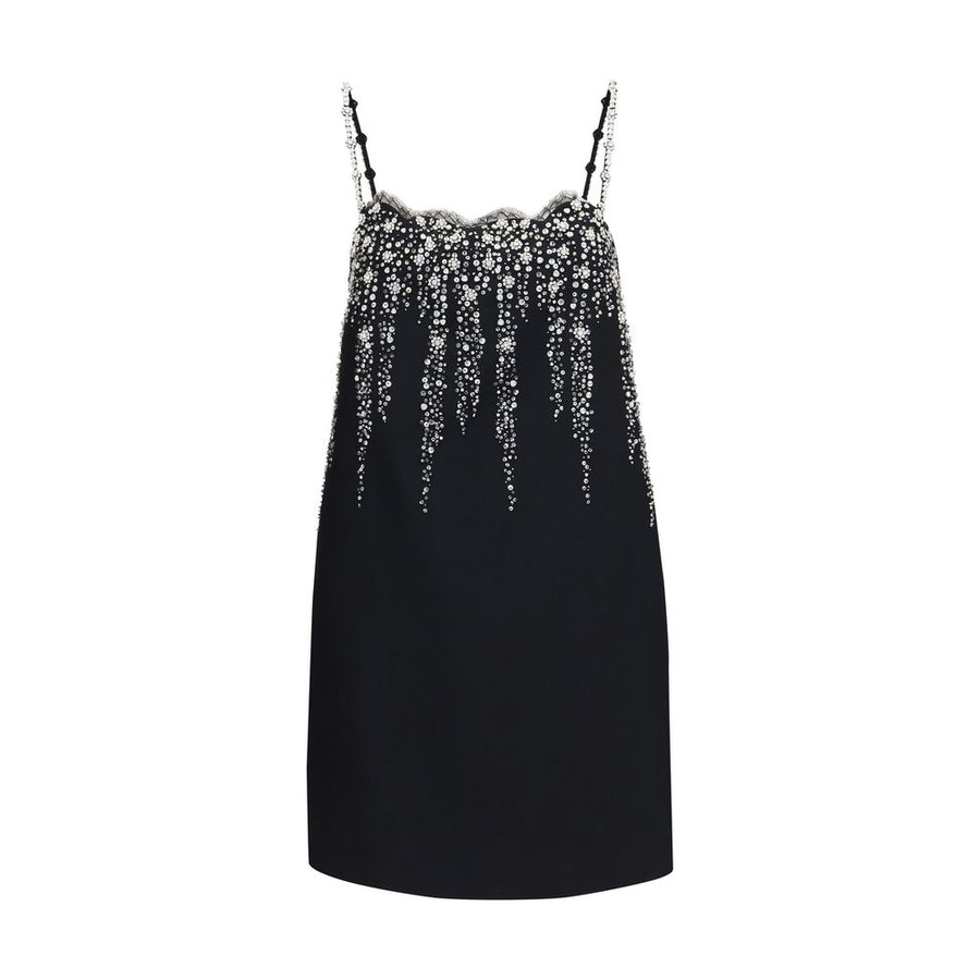 Black Wool Oves Aries Cocktail Dress