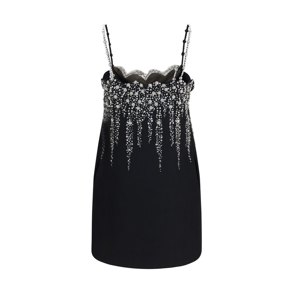 Black Wool Oves Aries Cocktail Dress