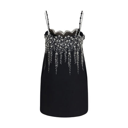 Black Wool Oves Aries Cocktail Dress