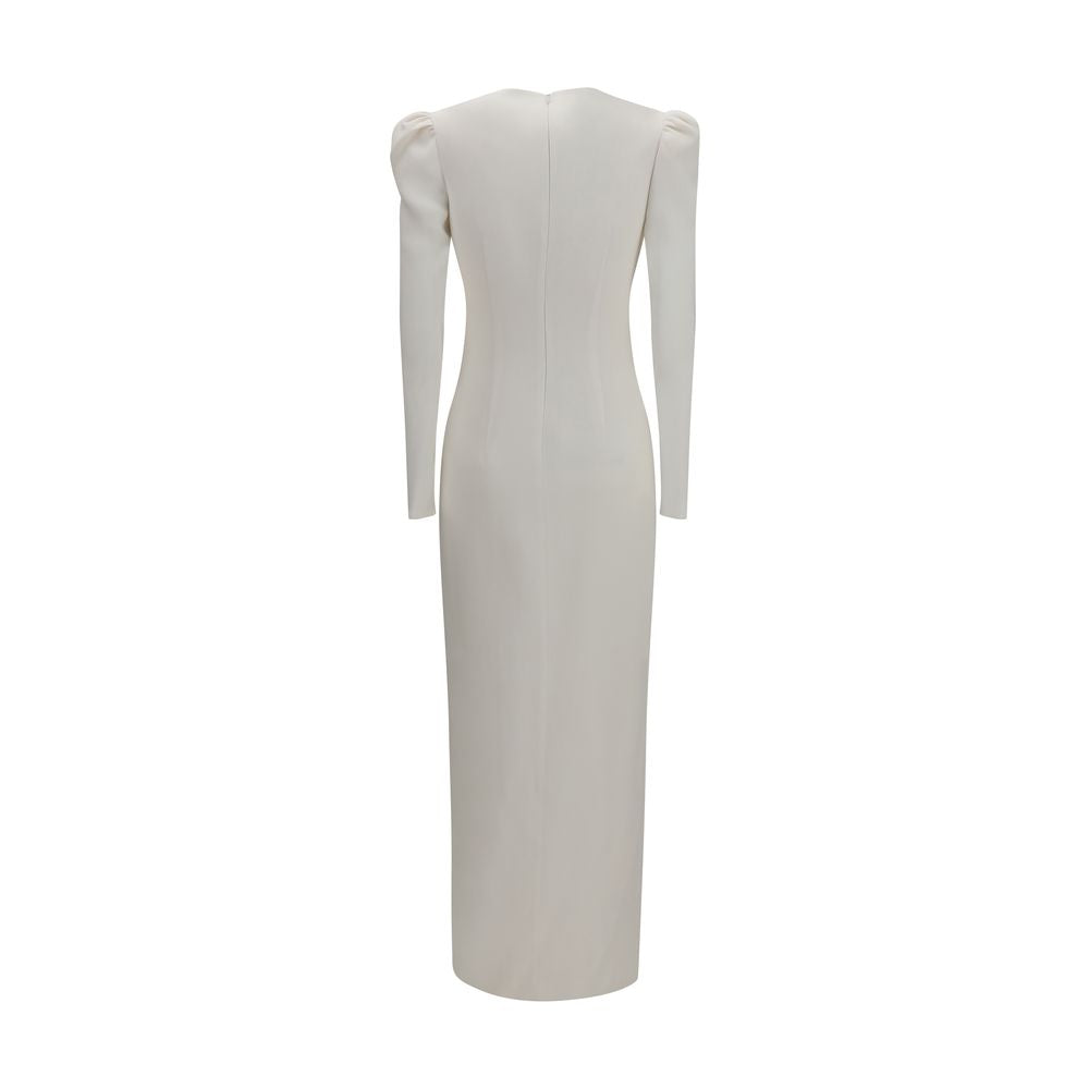 White Viscose Cocktail Dress