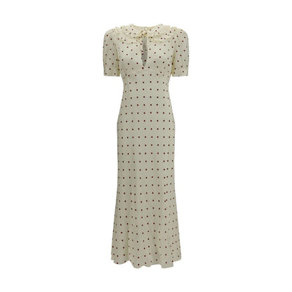 Beige Silk Casual Dress