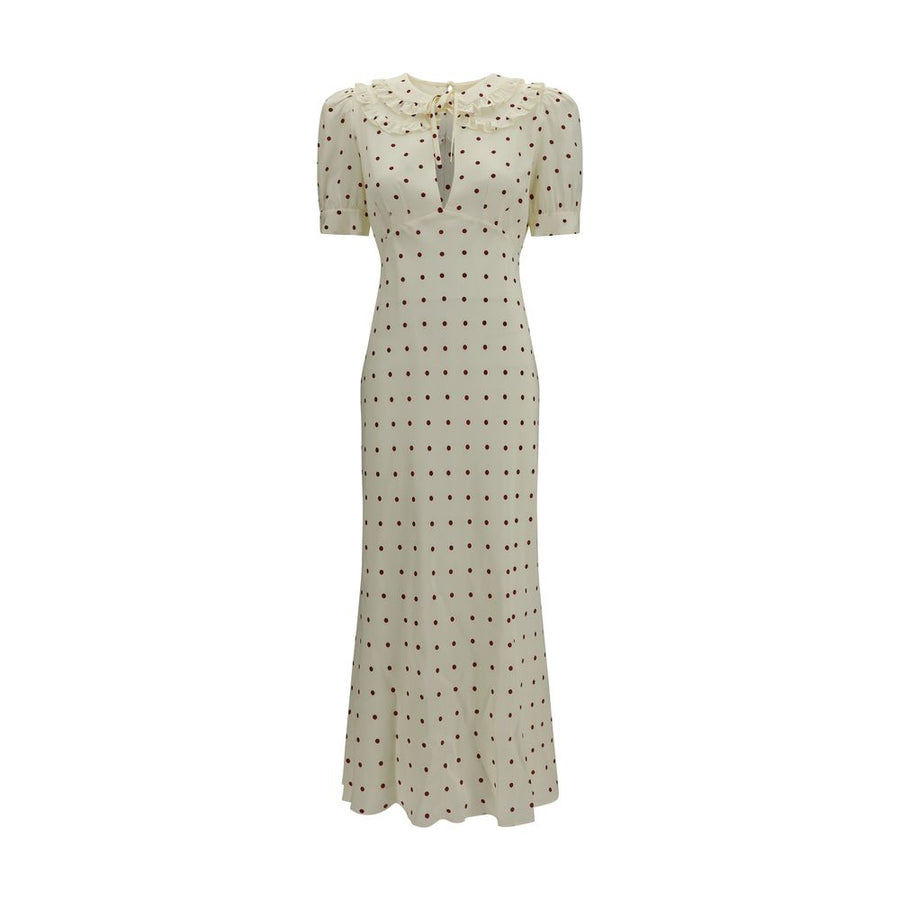 Beige Silk Casual Dress