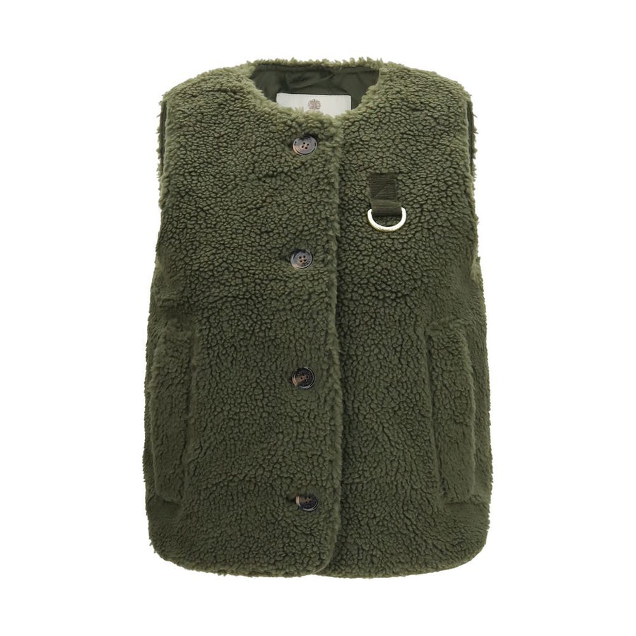Bicolor Recycled Polyester Sleeveless Jacket
