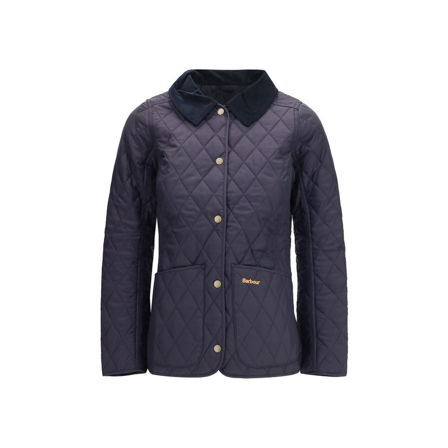 Blue Polyamide Full-Length Jacket