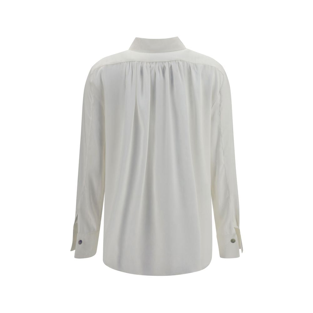White Silk Dress Shirt