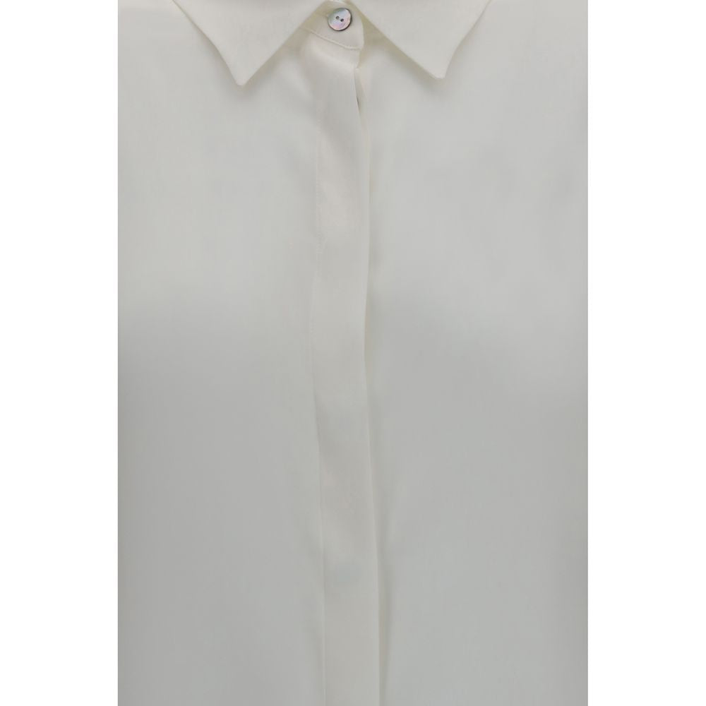 White Silk Dress Shirt