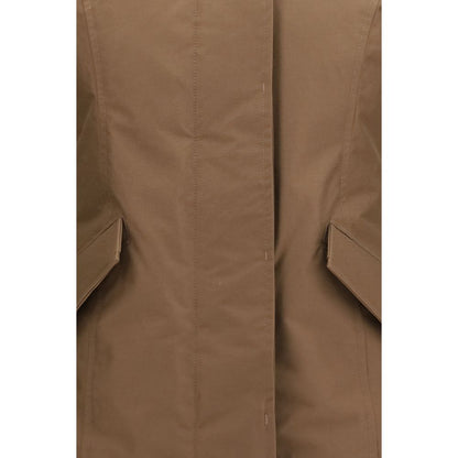 Brown Cotton Parka