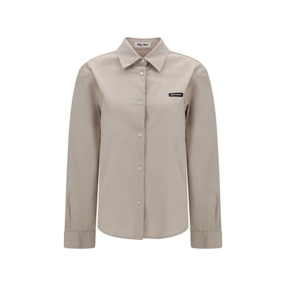 Gray Cotton Dress Shirt