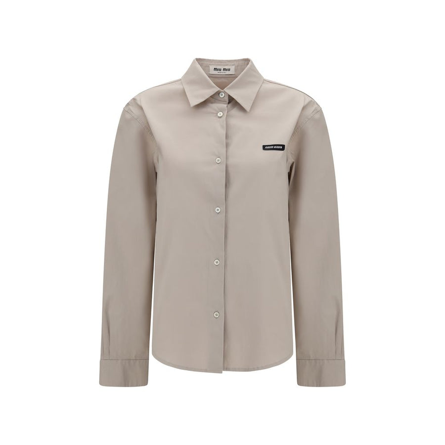 Gray Cotton Dress Shirt