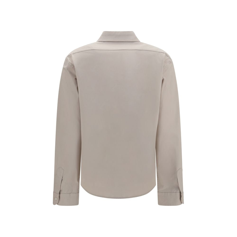 Gray Cotton Dress Shirt