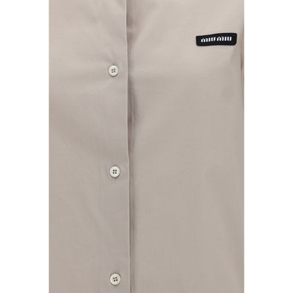 Gray Cotton Dress Shirt