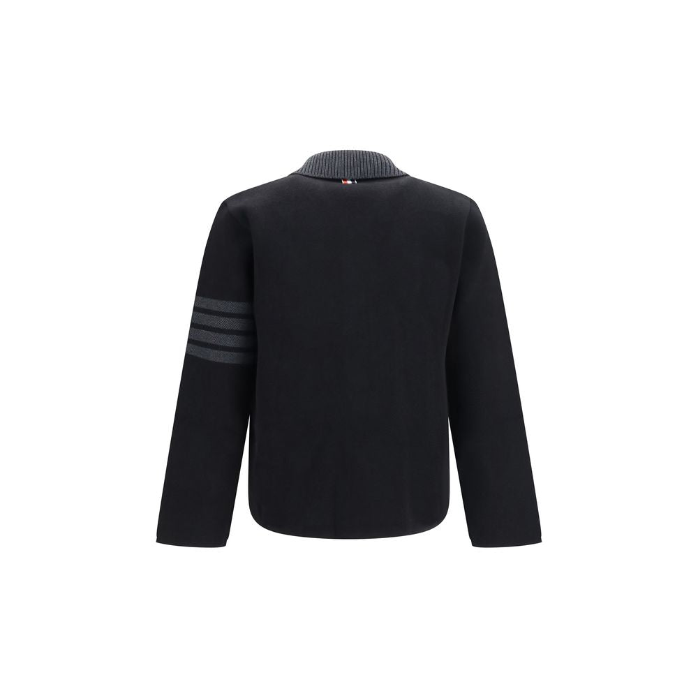 Black Wool Oves Aries Biker Jacket