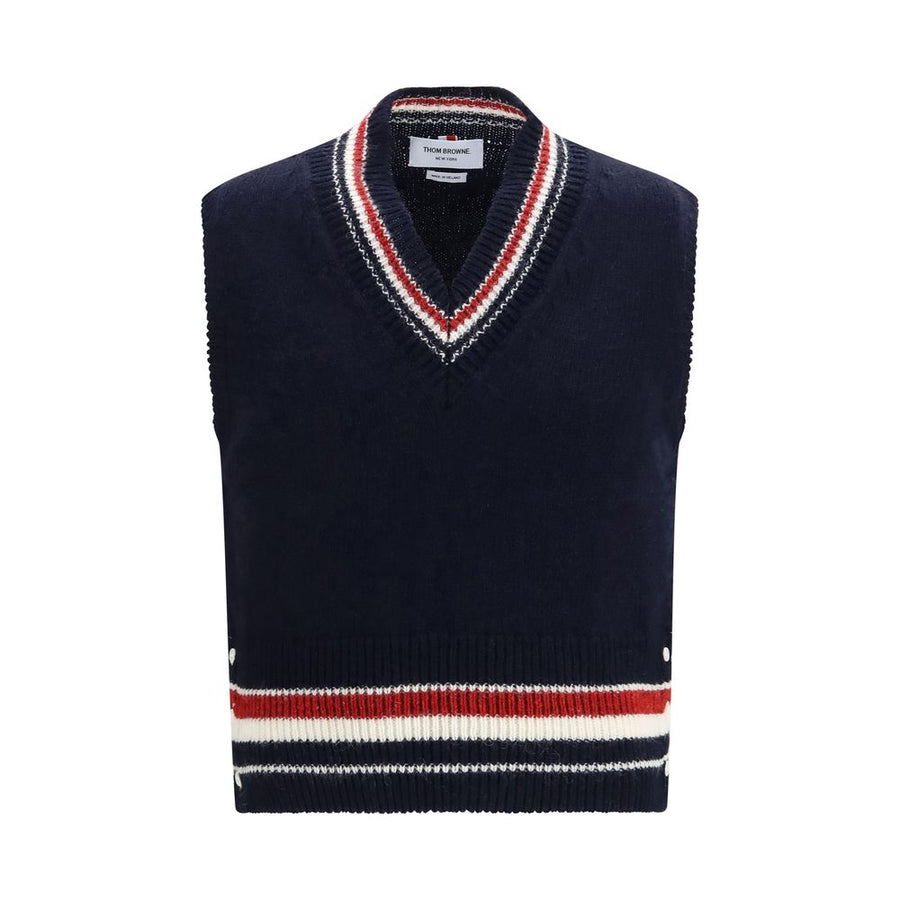 Blue Wool Oves Aries Sleeveles Sweater