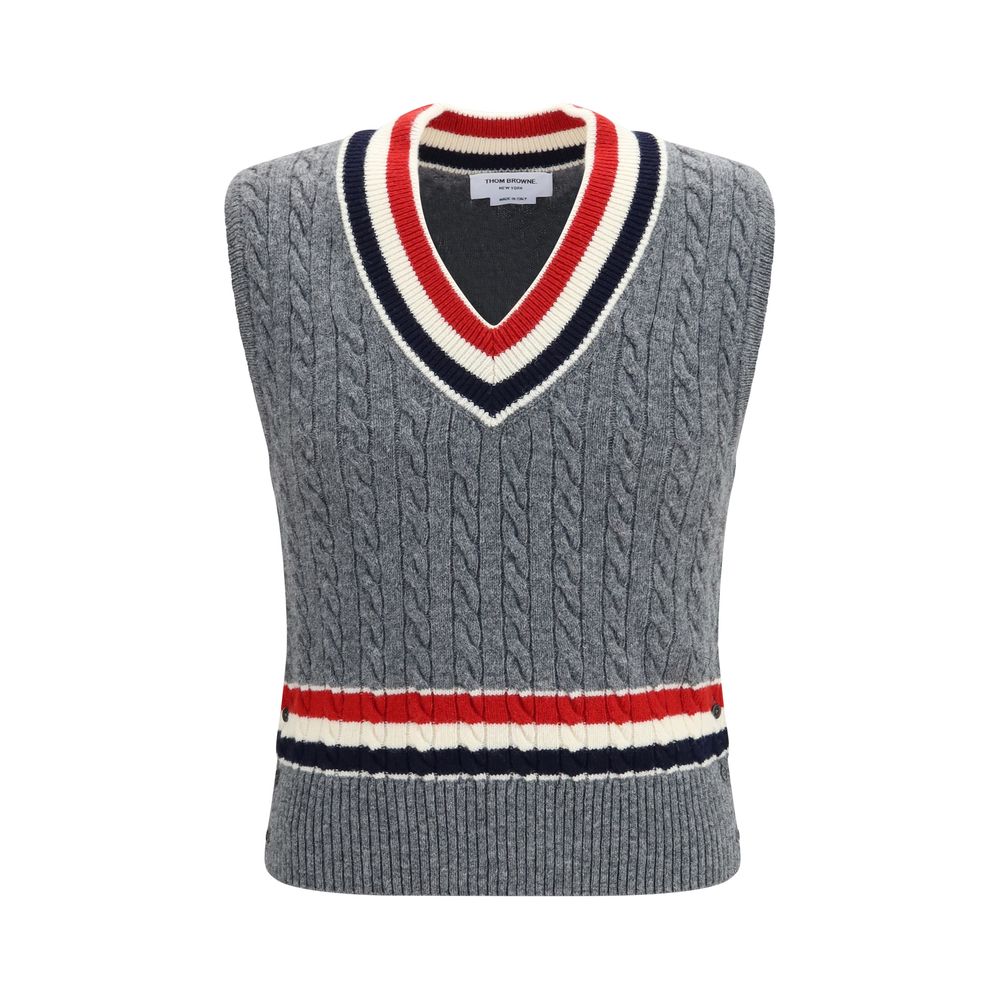 Gray Wool Oves Aries Sleeveles Sweater