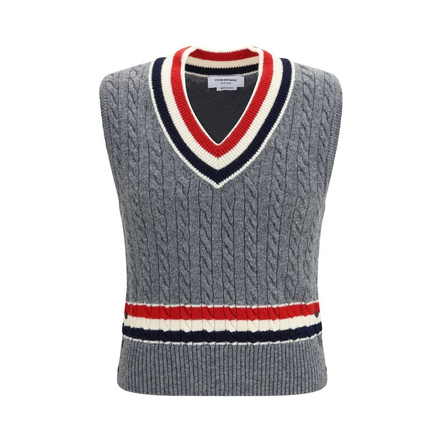Gray Wool Oves Aries Sleeveles Sweater