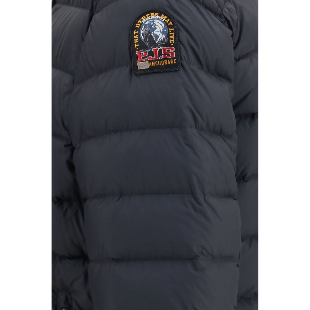 Black Polyamide Full-Length Jacket