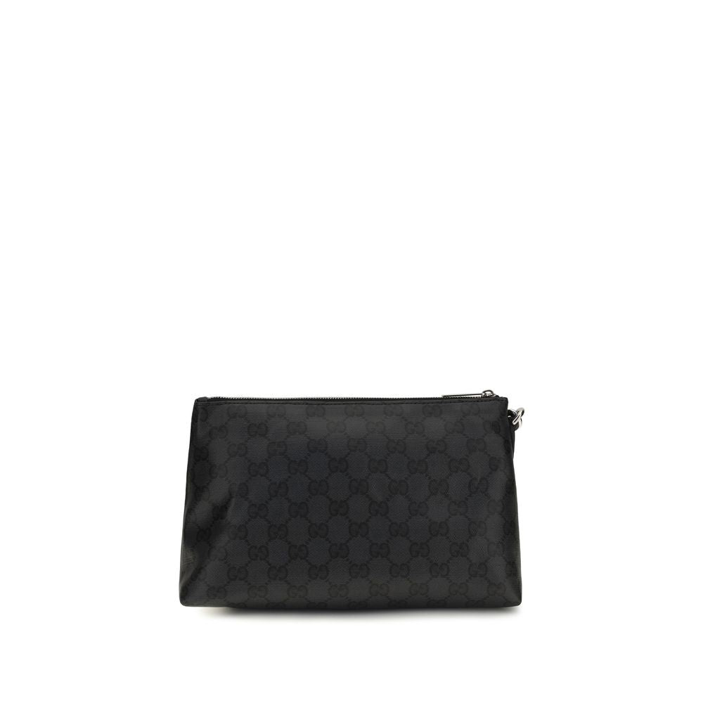 Black Fabric Shoulder Bag