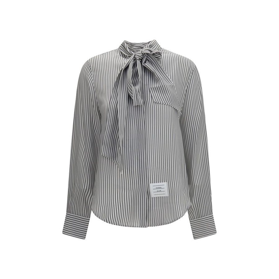 Gray Silk Pattern Shirt