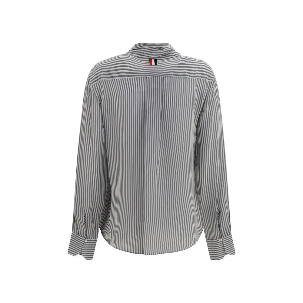 Gray Silk Pattern Shirt
