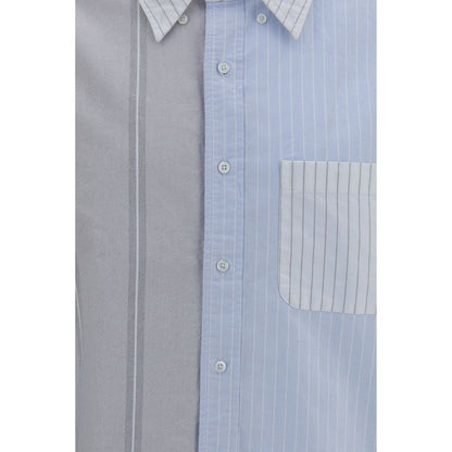 Blue Cotton Pattern Shirt