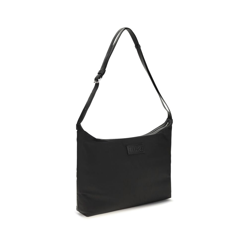 Black Polyamide Shoulder Bag