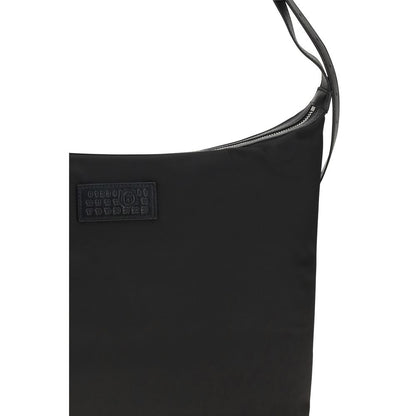 Black Polyamide Shoulder Bag