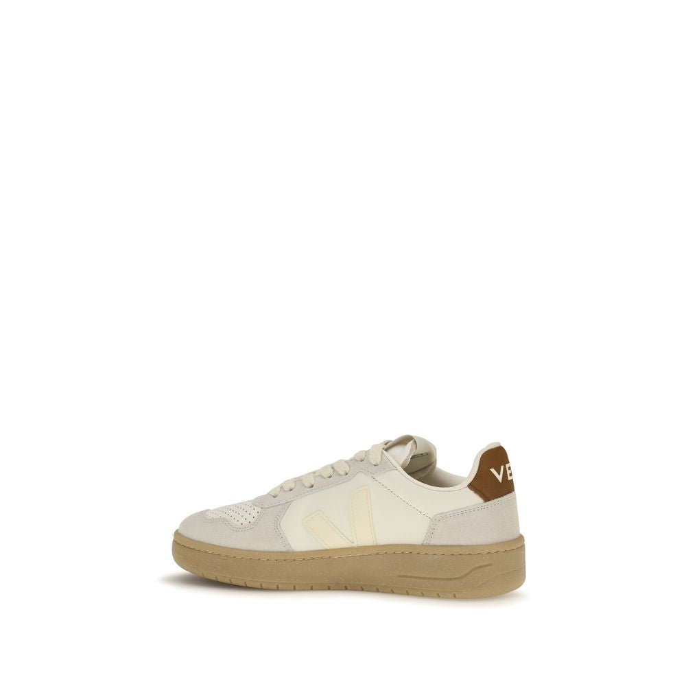 Beige Calf Leather Bos Taurus Low Top Sneakers