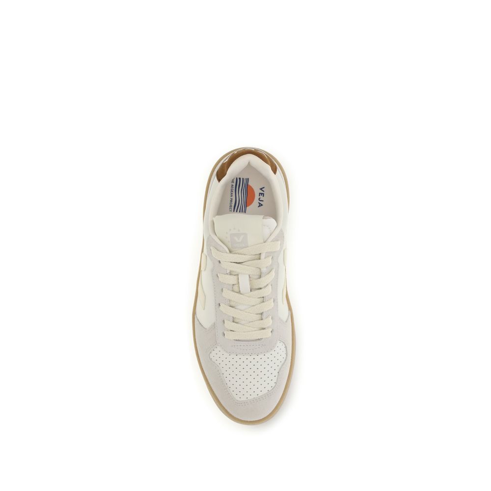 Beige Calf Leather Bos Taurus Low Top Sneakers