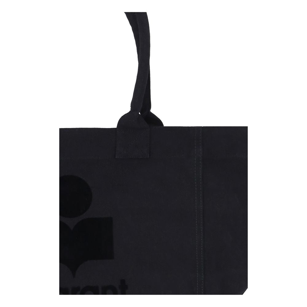 Black Cotton Shoulder Bag
