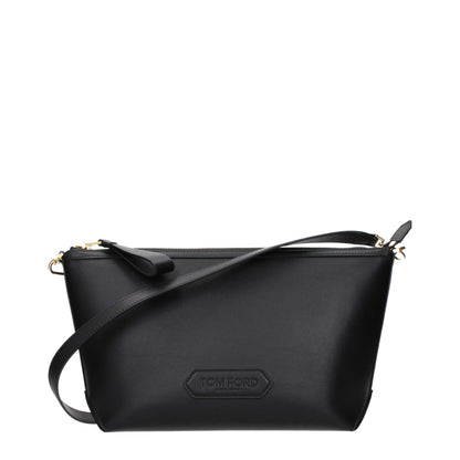 Black Leather Crossbody Bag