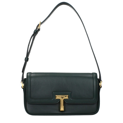 Green Leather Shoulder Bag