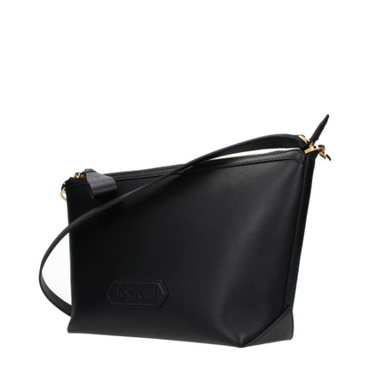 Black Leather Crossbody Bag