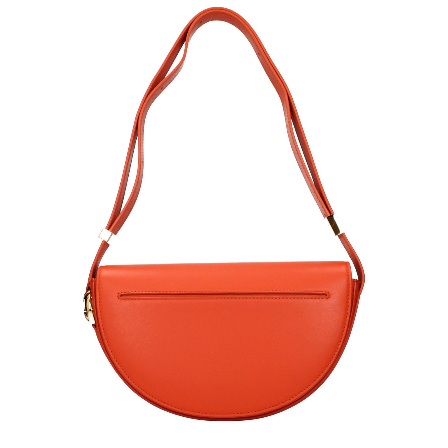 Orange Leather Shoulder Bag
