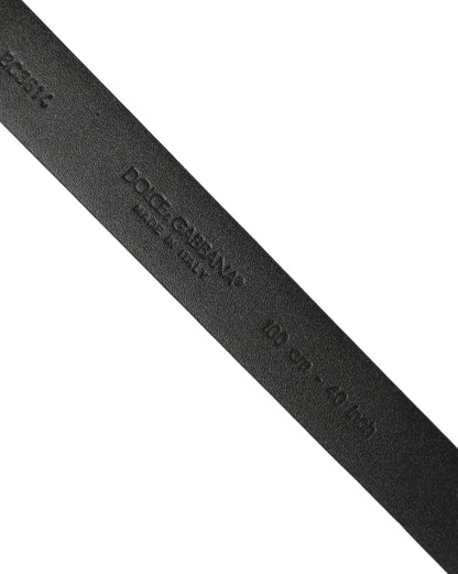 Blue Calf Leather Silver Metal Buckle Belt
