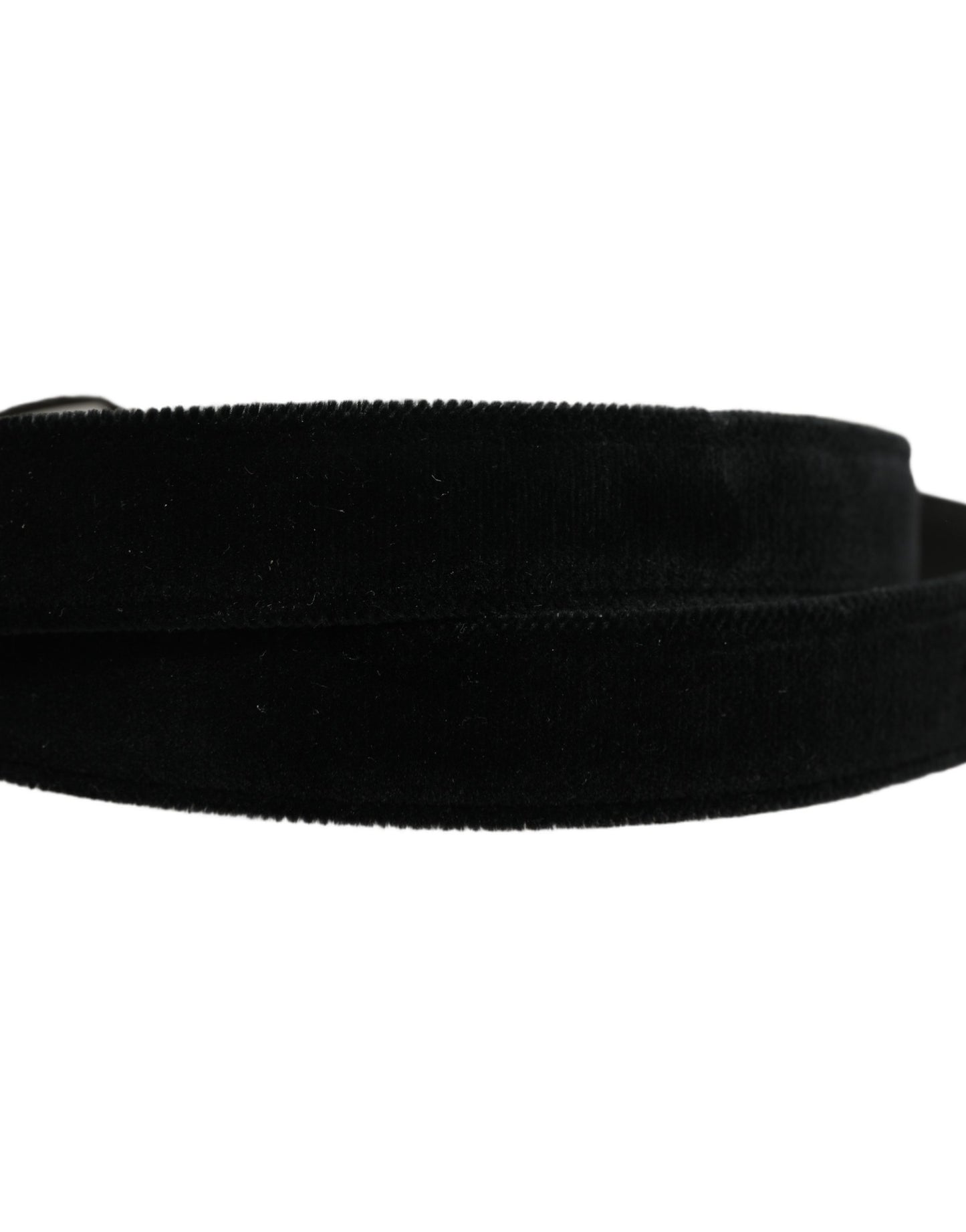 Black Cotton Metal Buckle Classic Men Belt
