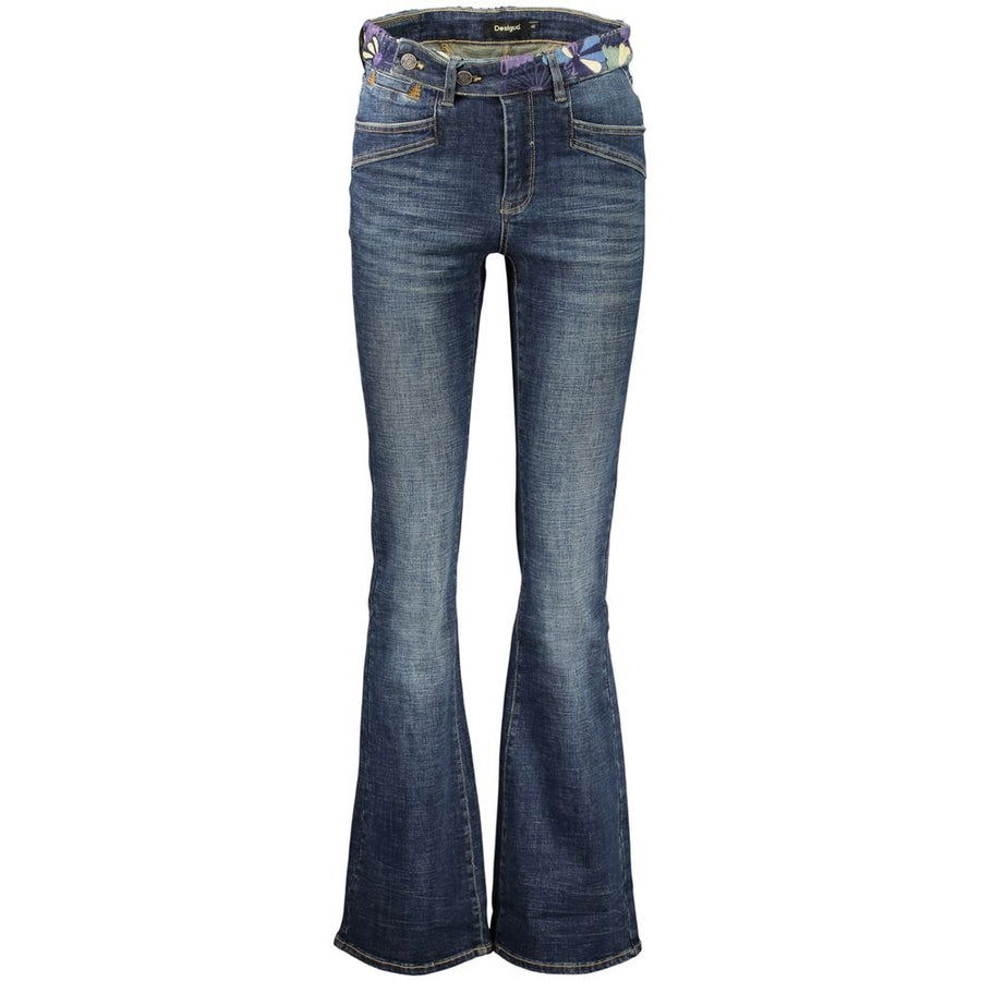 Blue Cotton Women's Jeans