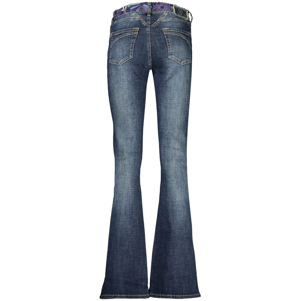 Blue Cotton Women's Jeans