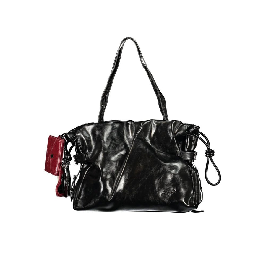 Black Polyurethane Women's Bag