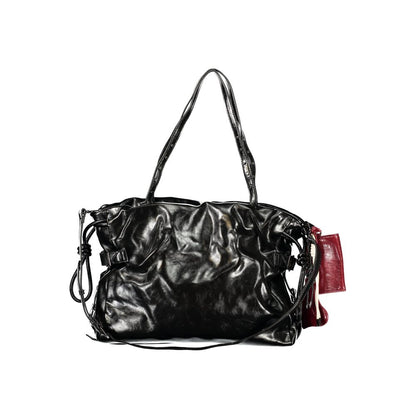 Black Polyurethane Women's Bag