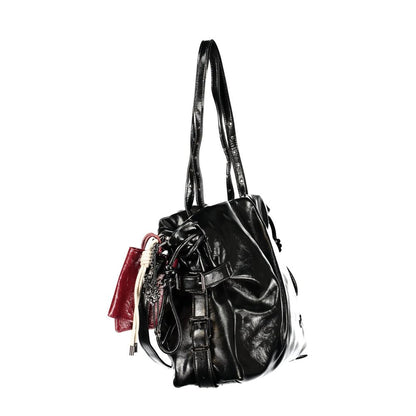 Black Polyurethane Women's Bag