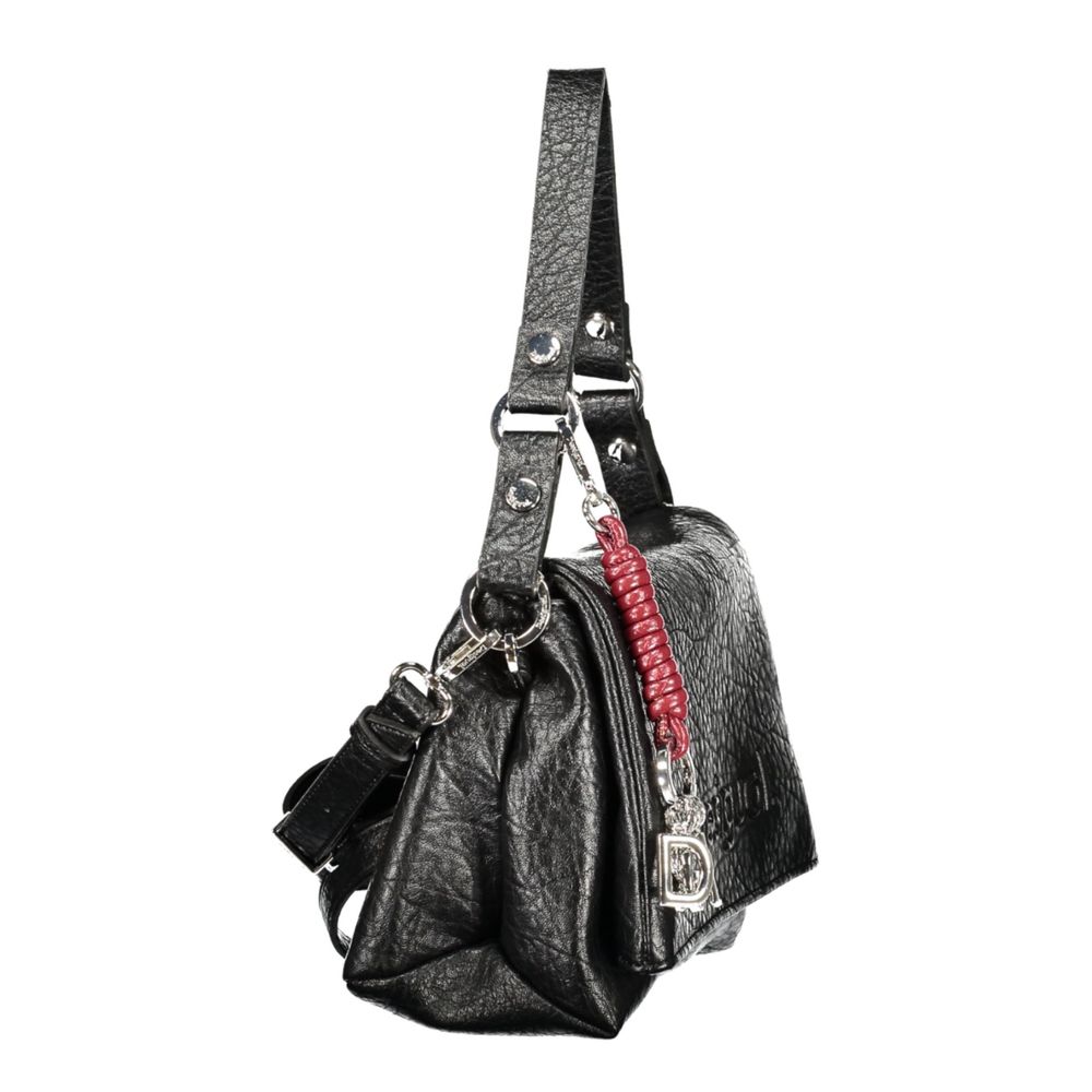 Black Polyurethane Women's Bag