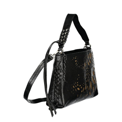 Black Polyurethane Women's Bag