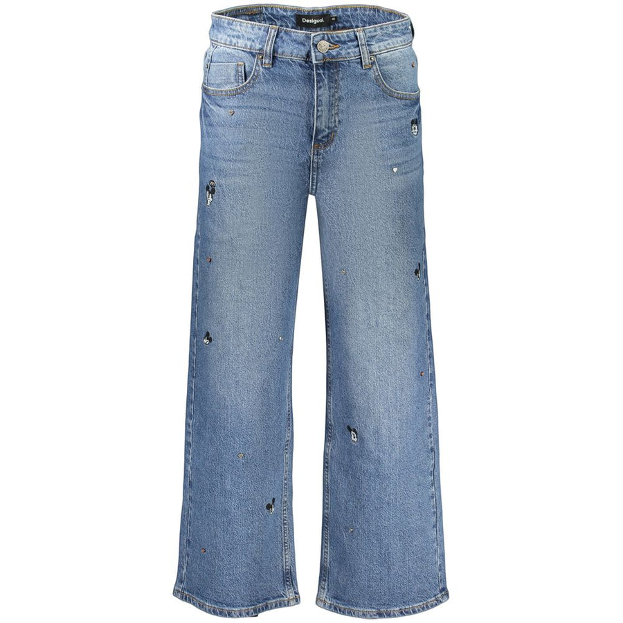 Blue Cotton Women's Jeans