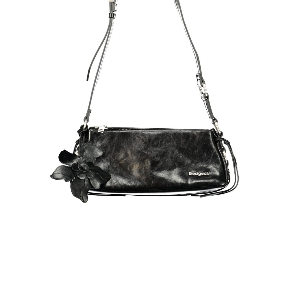 Black Polyurethane Women's Bag