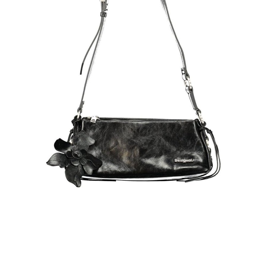 Black Polyurethane Women's Bag