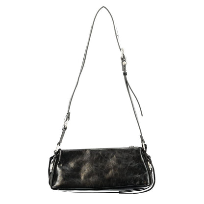Black Polyurethane Women's Bag