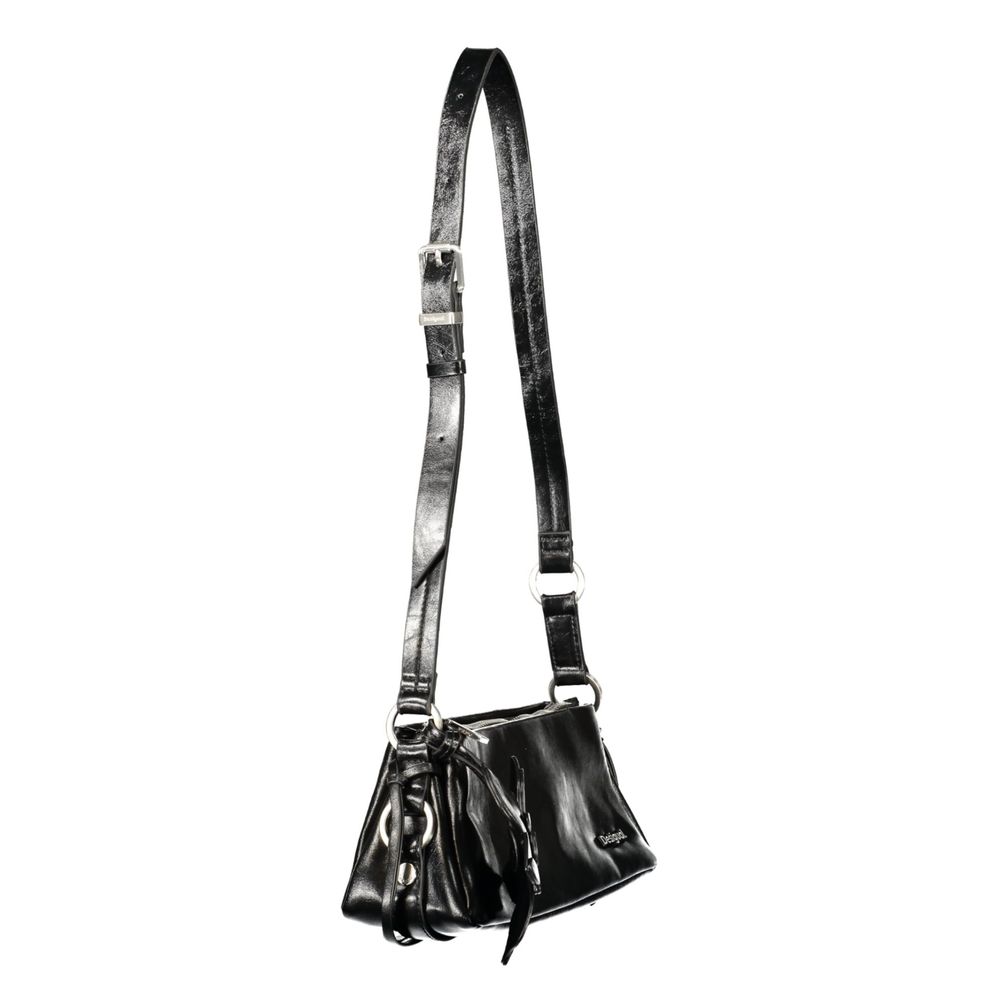 Black Polyurethane Women's Bag