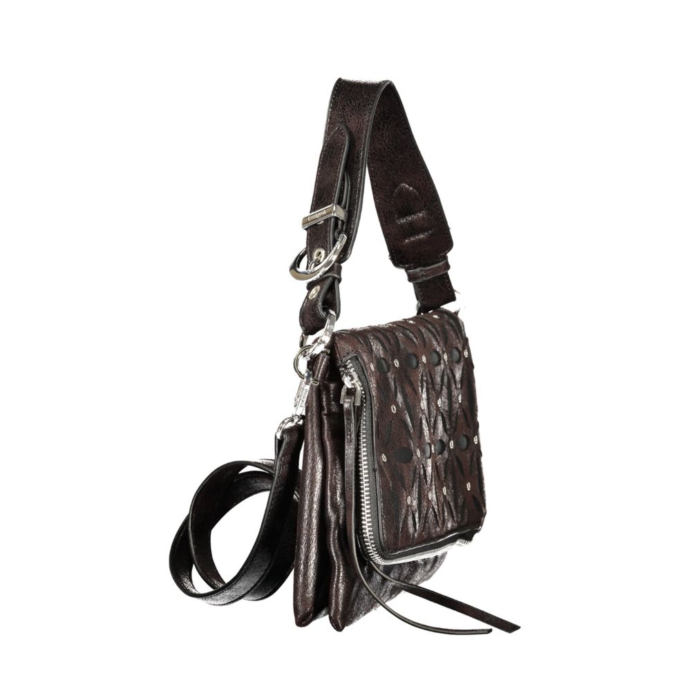 Black Polyurethane Women's Bag