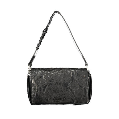 Black Polyurethane Women Bag